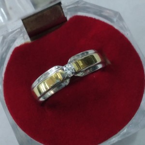 Cincin Perak 925 Exclusive Single / Couple Model PR002A bisa untuk Pria atau Wanita